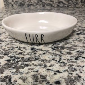 Rae Dunn PURR cat dish